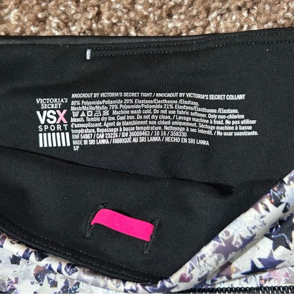 Victoria's Secret Black and White Artistic Bra and Leggings - Picture 8 of 12